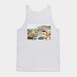 Santorini Blue Domed Churches Tank Top